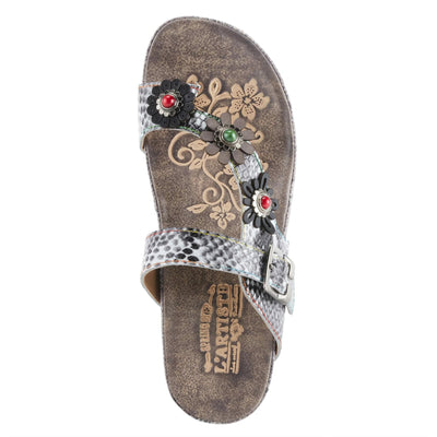 L'Artiste by Spring Step Women's Kindness Sandal, Grey Multi, 9