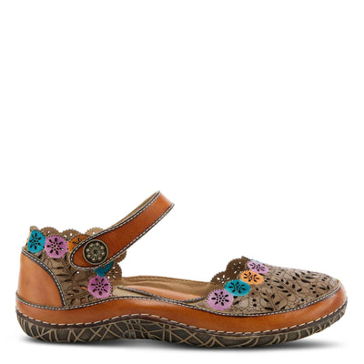 Spring Step L'Artiste Women's Kysandra-Fleur Mary-Jane Shoe Tan Multi EU 39 / US 8.5