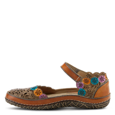 Spring Step L'Artiste Women's Kysandra-Fleur Mary-Jane Shoe Tan Multi EU 37 / US 6.5-7