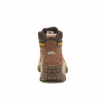 Cat Footwear Men's Invader Hi Steel Toe Construction Boot, MUSHROOM, 11.5 M