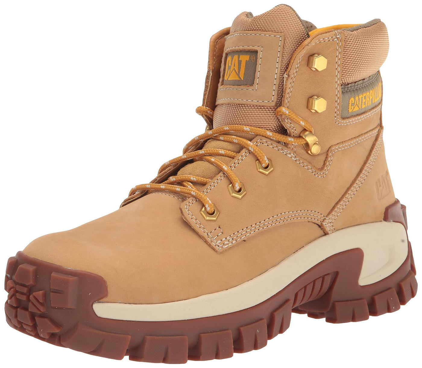 Cat Footwear Men's Invader Hi Steel Toe Construction Boot, HONEY RESET, 7 M
