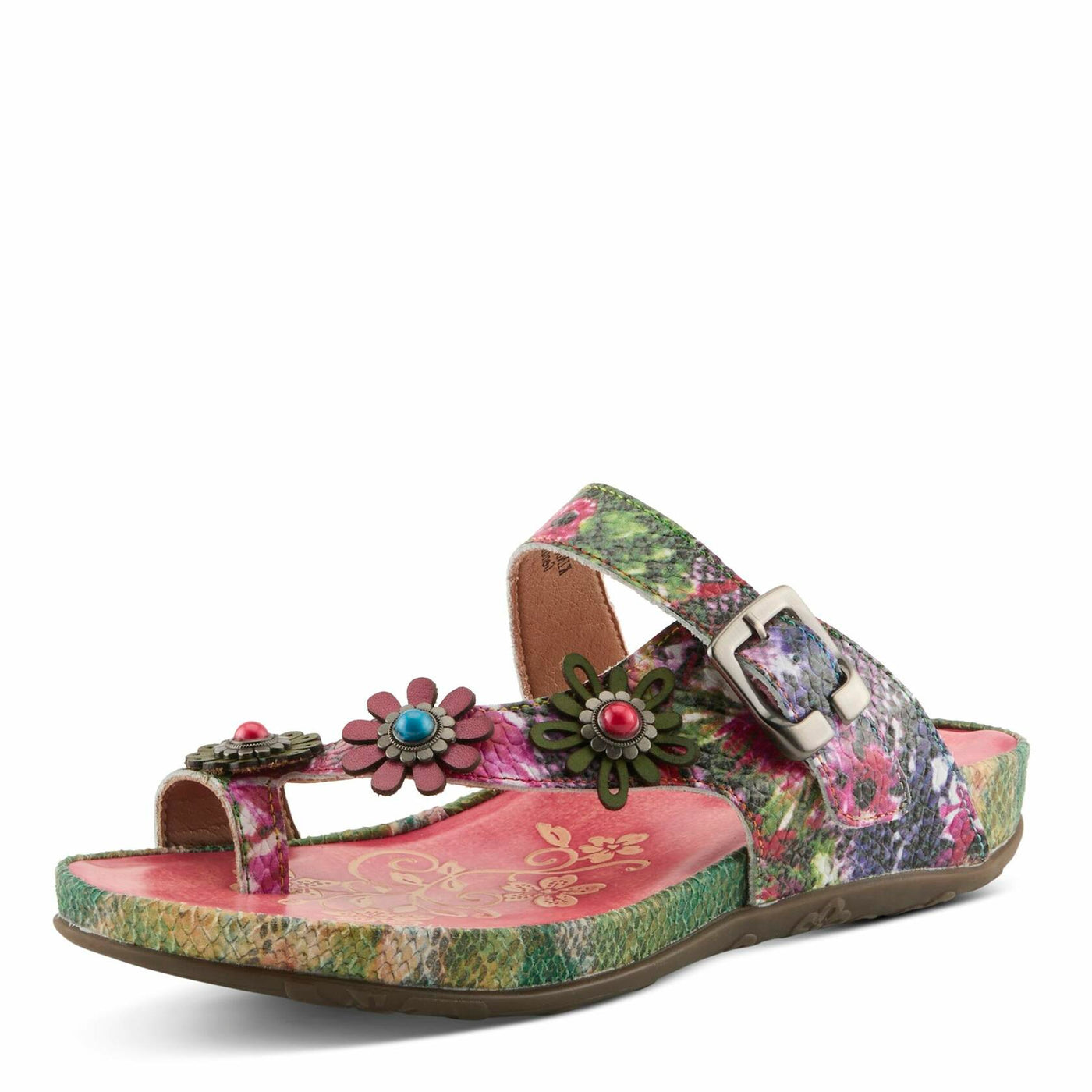 L'Artiste by Spring Step Women's Kindness Sandal, Pink Multi, 9