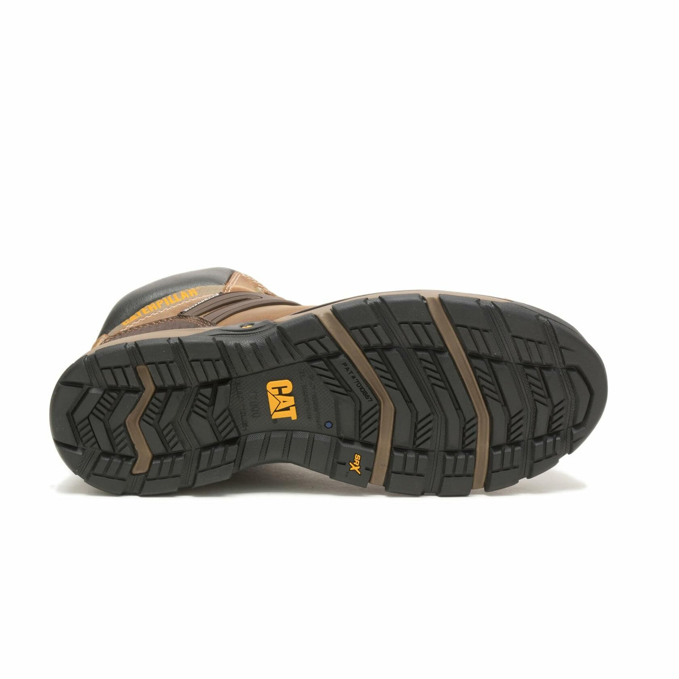 Caterpillar Excavator Superlite Waterproof Soft Toe Work Boot Men Dark Beige