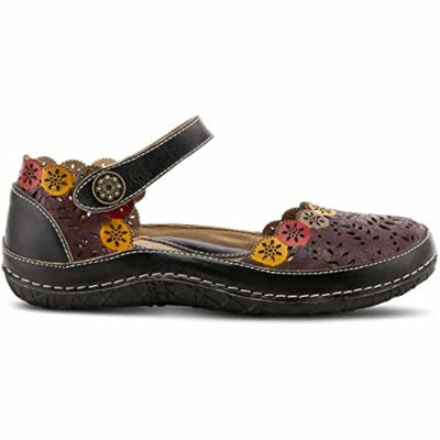 Spring Step L'Artiste Women's Kysandra-Fleur Mary-Jane Shoe Black Multi EU 40 / US 9