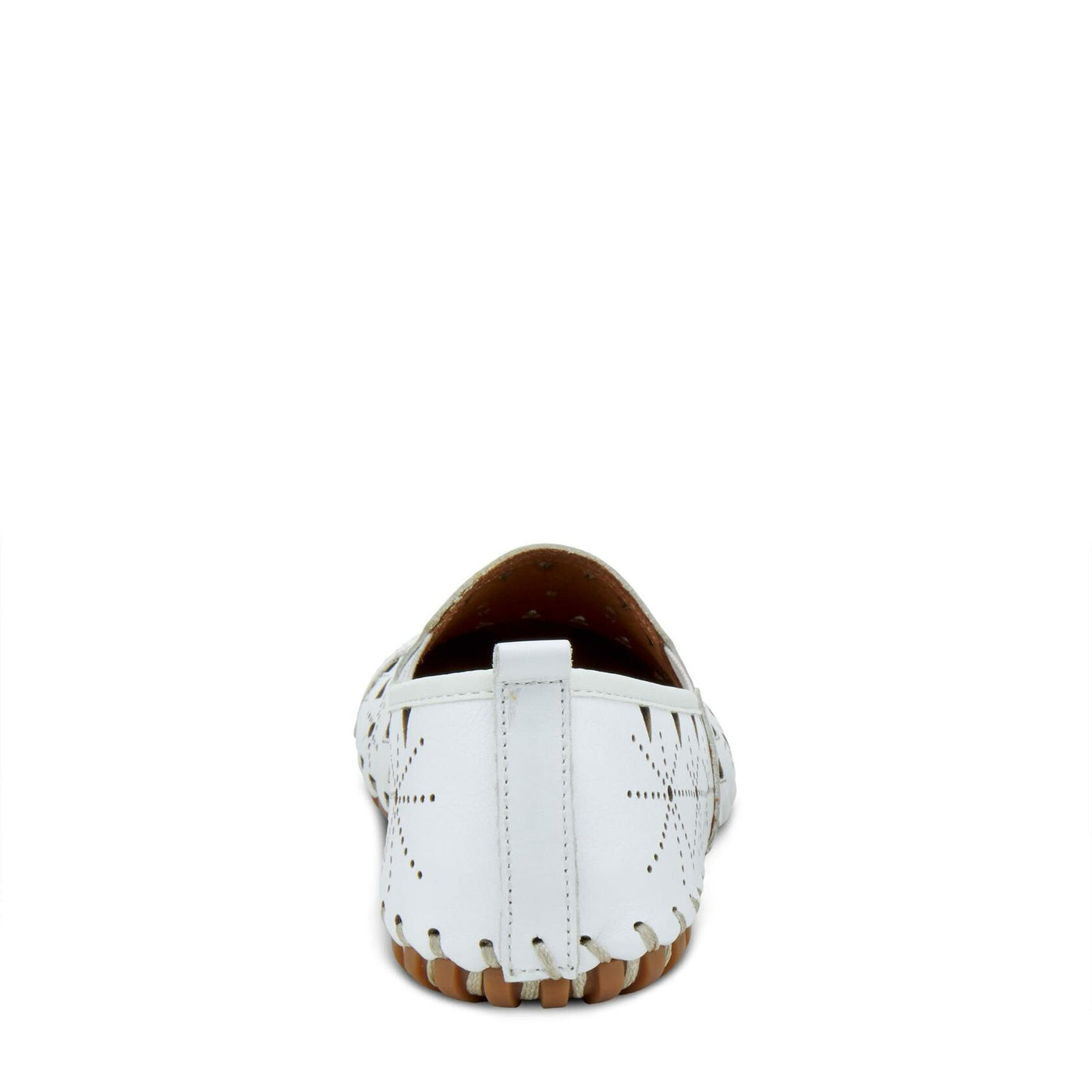 Spring Step Women's Leather Fusaro Loafer Shoe | Comfortable Slip-On Shoes with Rubber Outsole | Ladies Casual Walking Driving Loafers for Work | White EU 38 / US 7.5-8