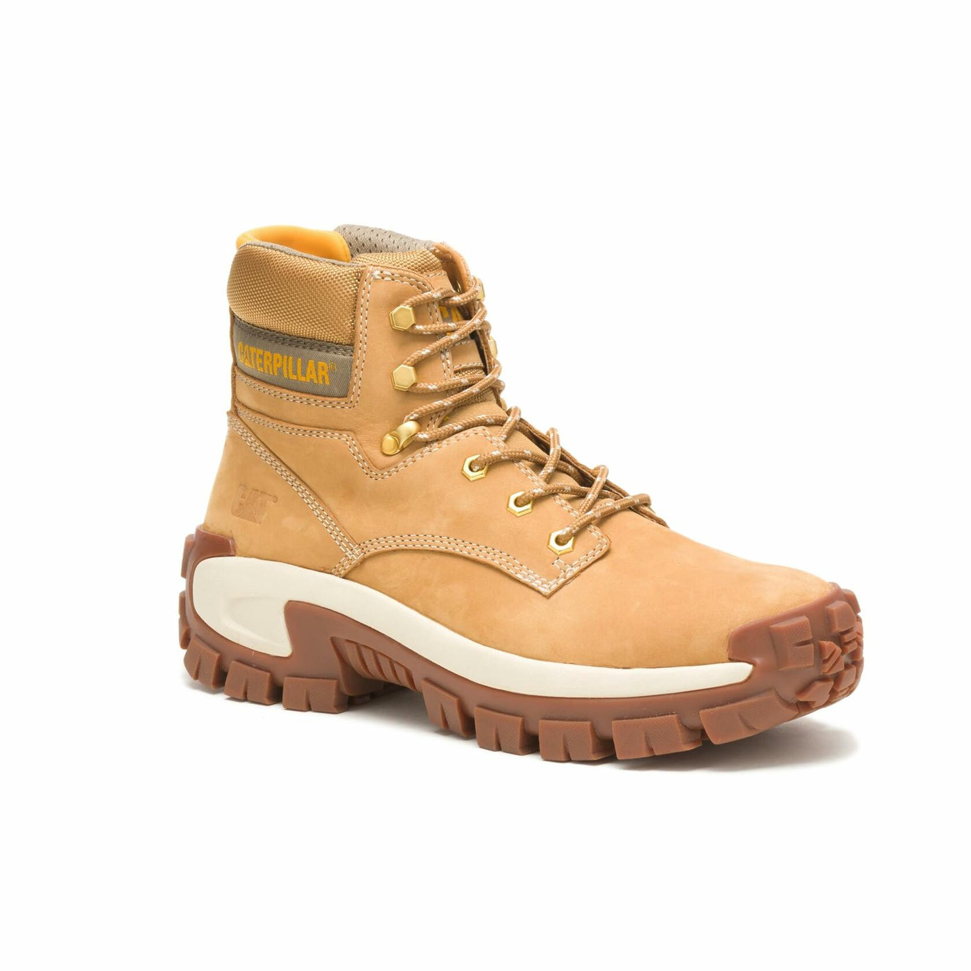 Caterpillar Invader Hi Steel Toe Work Boot Men Honey Reset