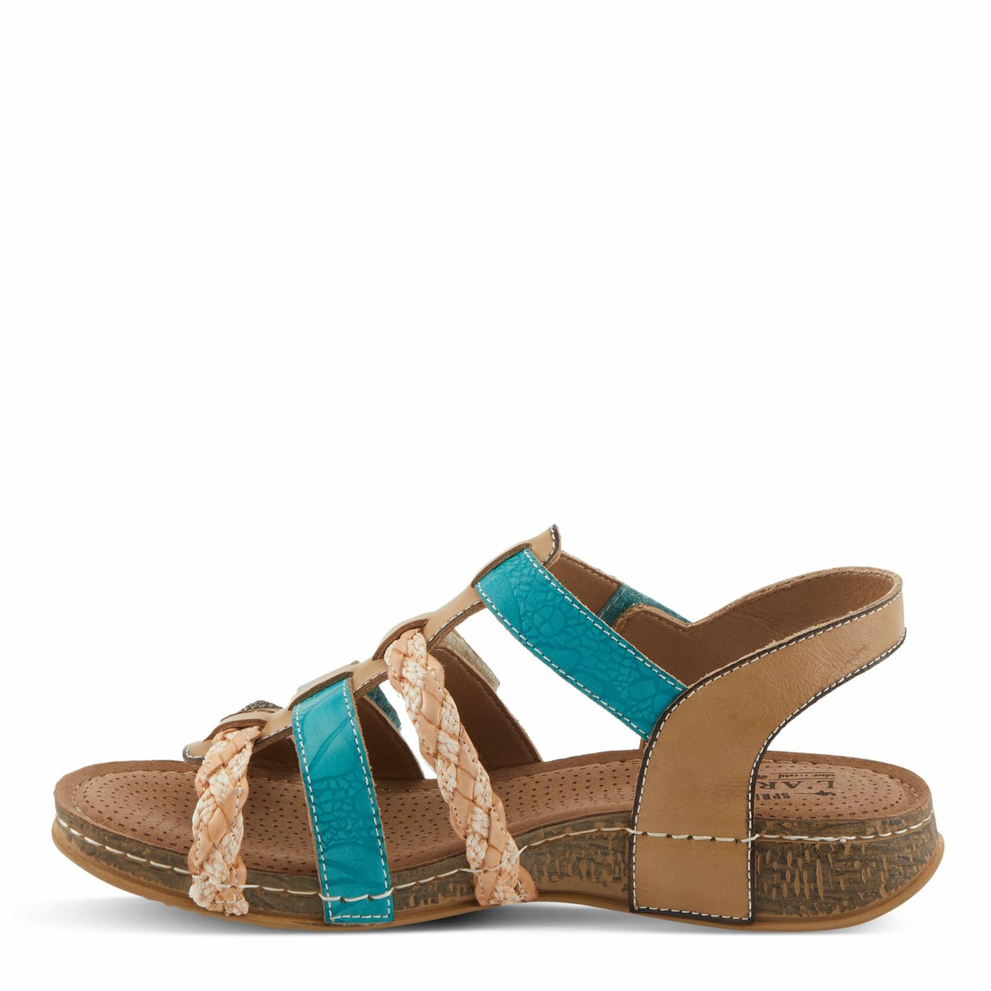 L'Artiste by Spring Step Women's Delila Sandal, Beige Multi, 9.5-10