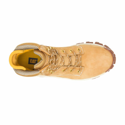 Caterpillar Invader Hi Steel Toe Work Boot Men Honey Reset