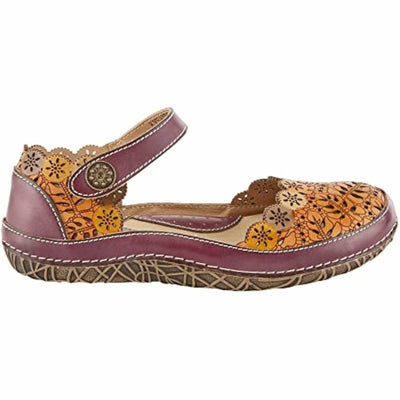 Spring Step L'Artiste Women's Kysandra-Fleur Mary-Jane Shoe Purple Multi EU 37 / US 6.5-7