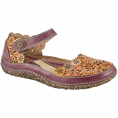 Spring Step L'Artiste Women's Kysandra-Fleur Mary-Jane Shoe Purple Multi EU 37 / US 6.5-7