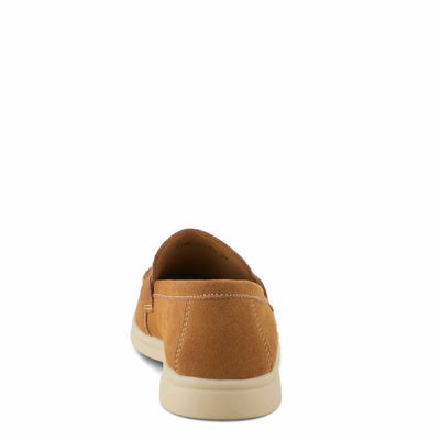 PATRIZIA Women's ISMENE Slip-On Suede Loafers - Almond Toe, Decorative Tassel, Luxurious Comfort TAN EU 40 / US 9