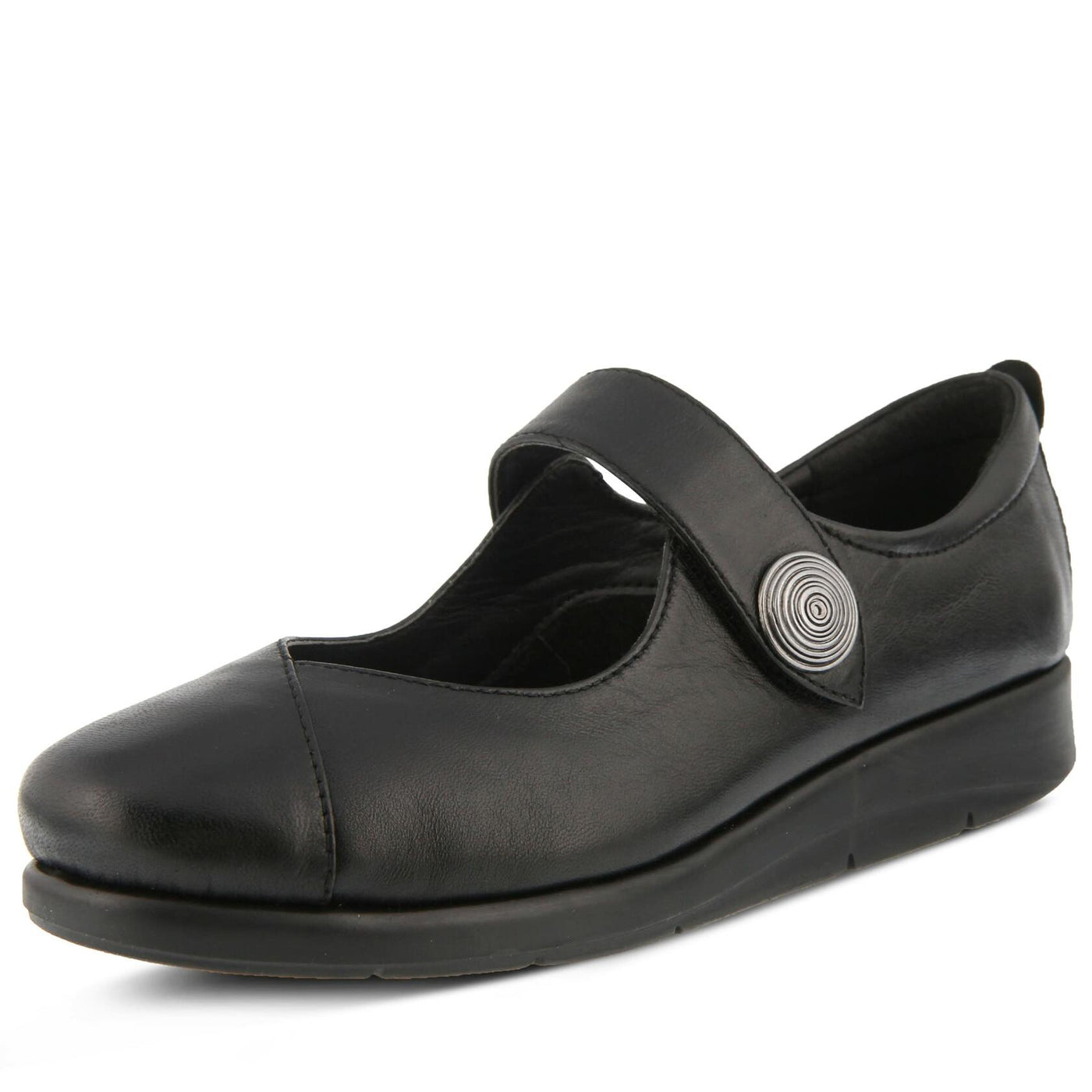 Spring Step Women's ZEMIRA Mary Jane Flat, Black, 9