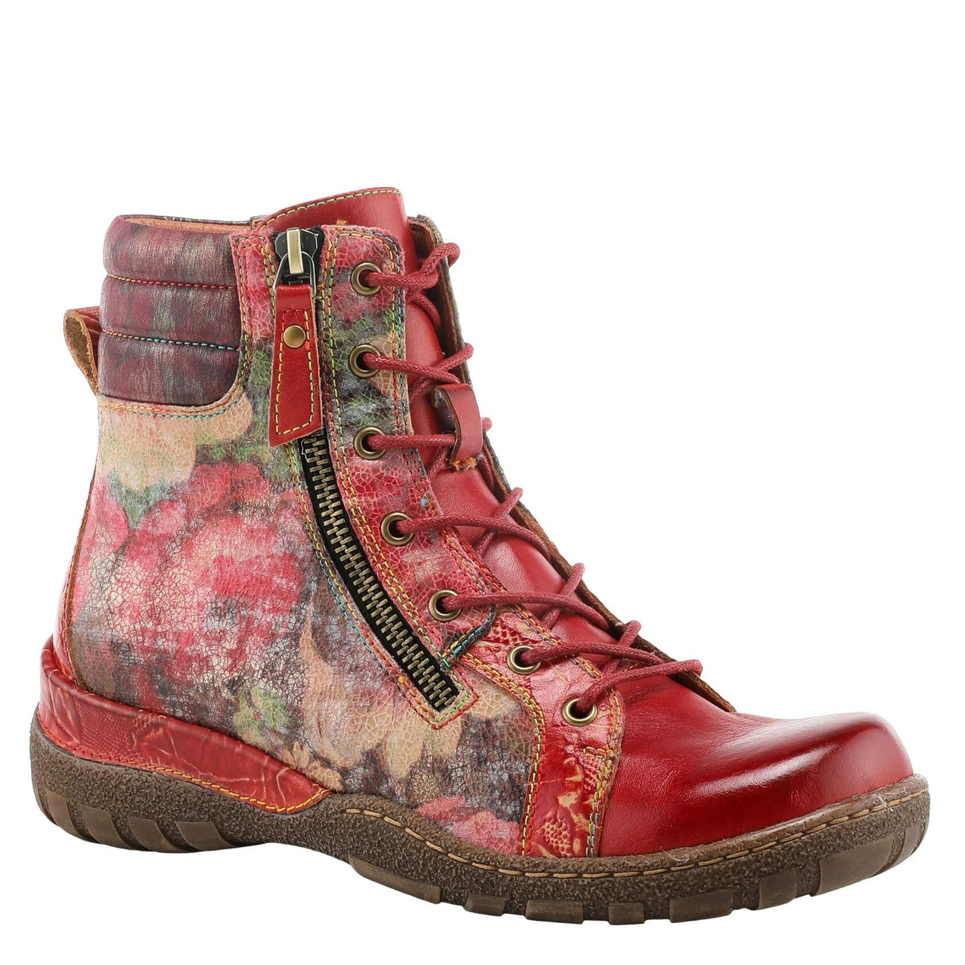 Spring Step L'Artiste Women's Jadeite Boots Red Multi EU 42 / US 10.5-11