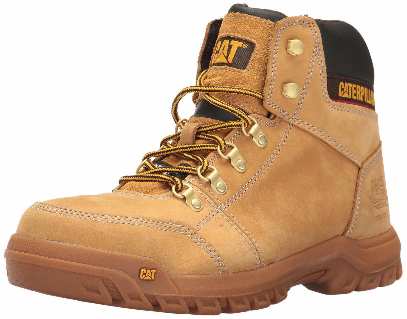 Cat Footwear Men's Outline St Work Boot, Honey, 8