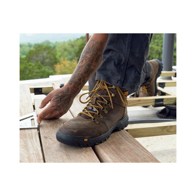 Cat Footwear Men's Outline St Work Boot, Honey, 13