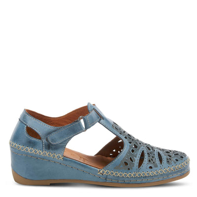 Spring Step Women's Irin T-Strap Shoe Blue EU 37 / US 6.5-7