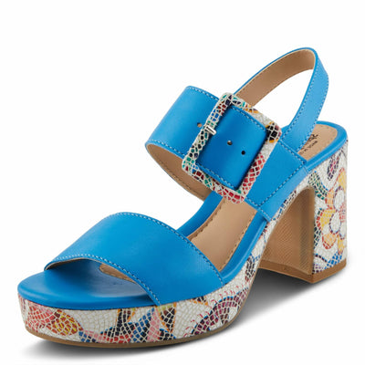 Spring Step Women's Azucar Sandal, Royal Blue Multi, 7.5