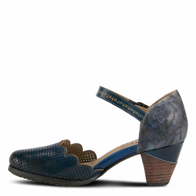 Spring Step L'Artiste Women's Parchelle Ankle Strap Shoe Navy Multi EU 42 / US 10.5-11