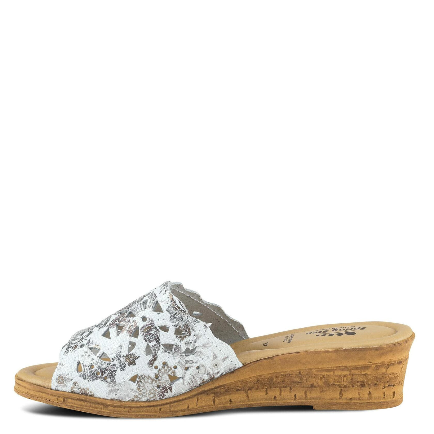 Spring Step Womens Estella White Mutli 39 (US Women's 8.5) M