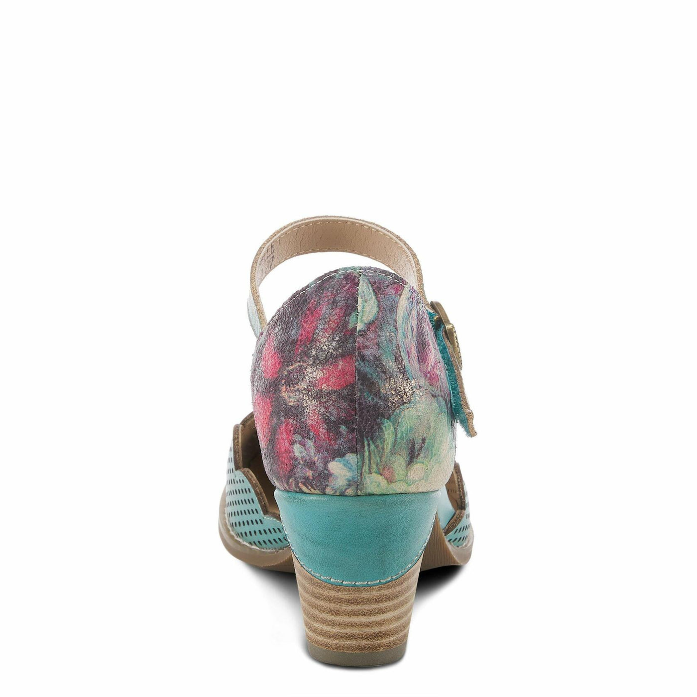 Spring Step L'Artiste Women's Parchelle Ankle Strap Shoe Sky Blue Multi EU 40 / US 9