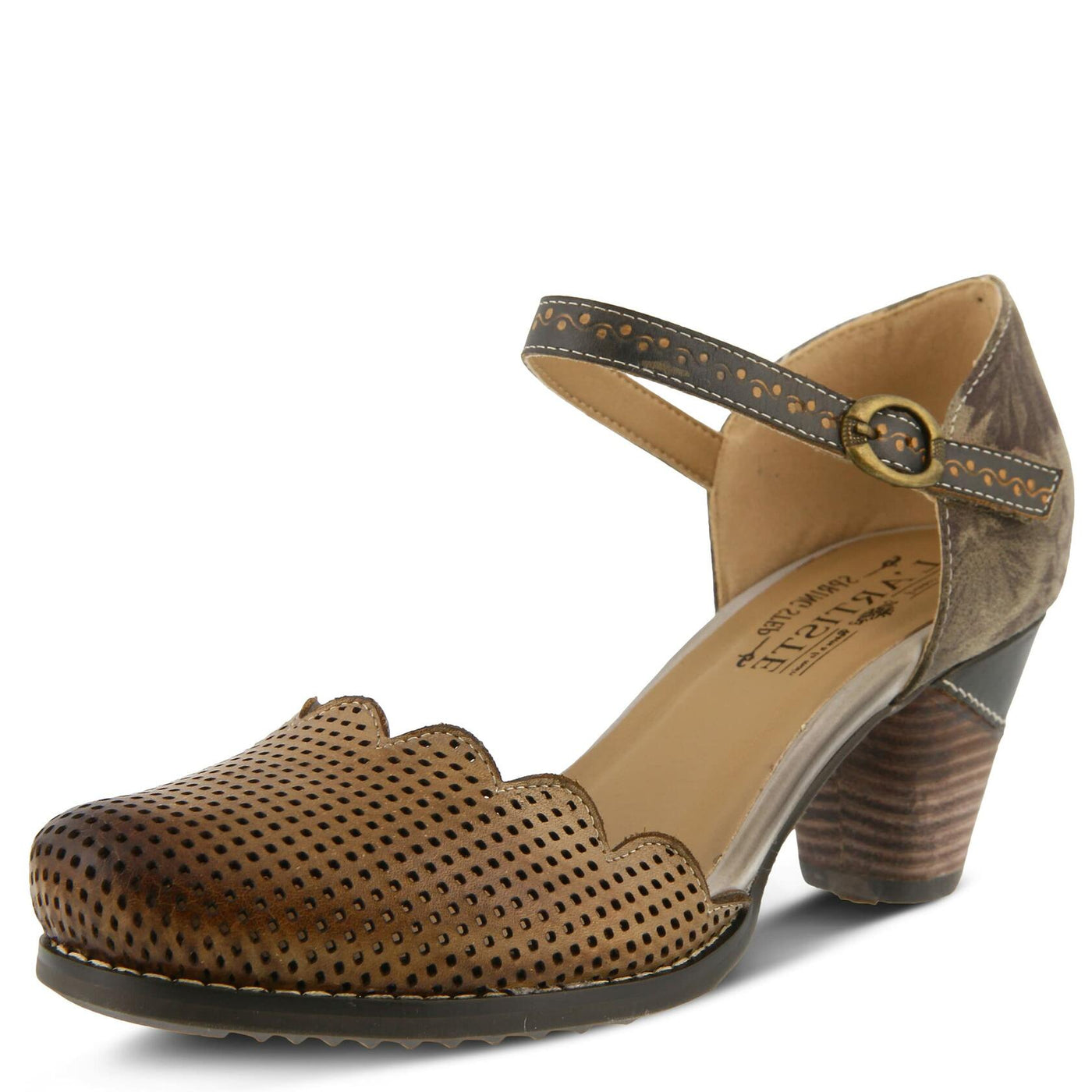 Spring Step L'Artiste Women's Parchelle Mary Jane Flat, Grey, 42 EU/10.5-11 M US