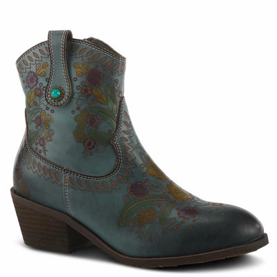 Spring Step L'Artiste Galop Boot for Womens - Ankle Boots with Inside Zipper Closure - Comfortable Western Ladies Boots for Outdoor - Blue EU 35 / US 5