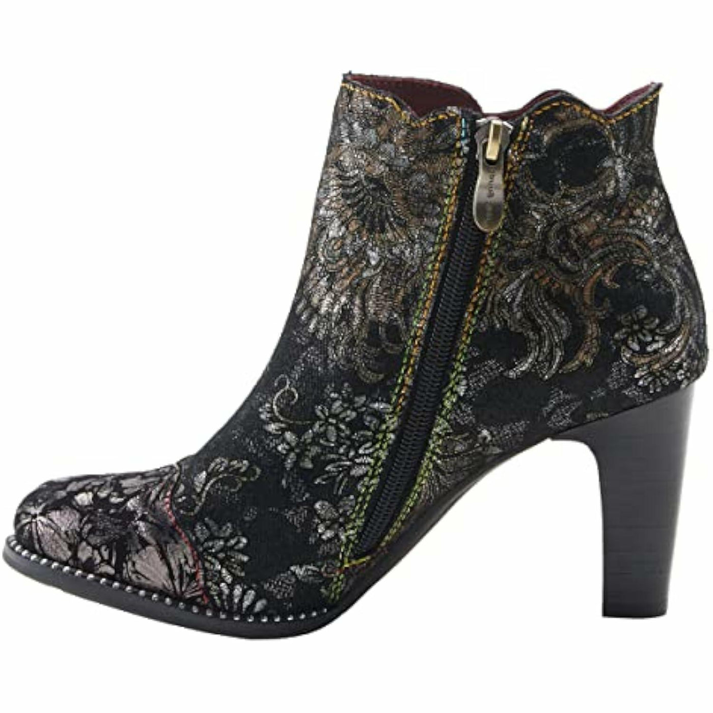 L'Artiste by Spring Step Women's Smokinhot Fashion Boot, Black Multi, 5.5-6