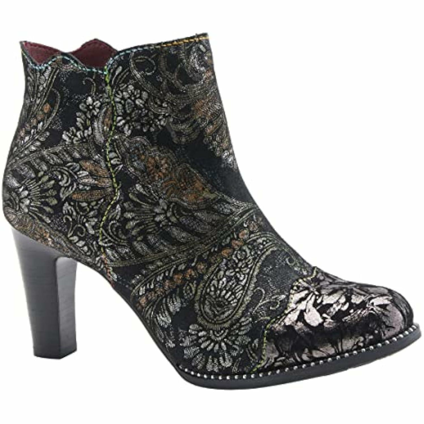 L'Artiste by Spring Step Women's Smokinhot Fashion Boot, Black Multi, 9