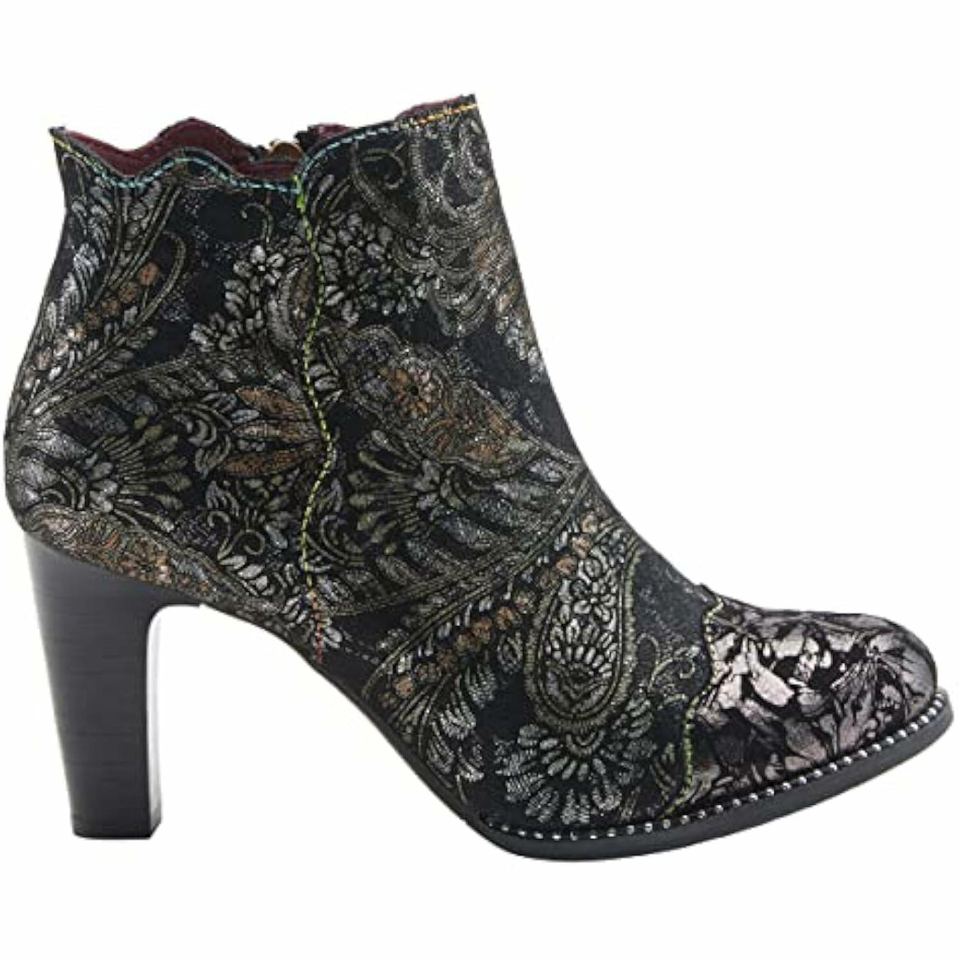 L'Artiste by Spring Step Women's Smokinhot Fashion Boot, Black Multi, 5.5-6