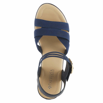 PATRIZIA Women's Neesa-Stretch Slingback Sandal Navy EU 36 / US 5.5-6