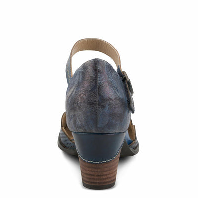 Spring Step L'Artiste Women's Parchelle Ankle Strap Shoe Navy Multi EU 35 / US 5