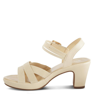 PATRIZIA Women's Neesa-Stretch Slingback Sandal Beige EU 37 / US 6.5-7
