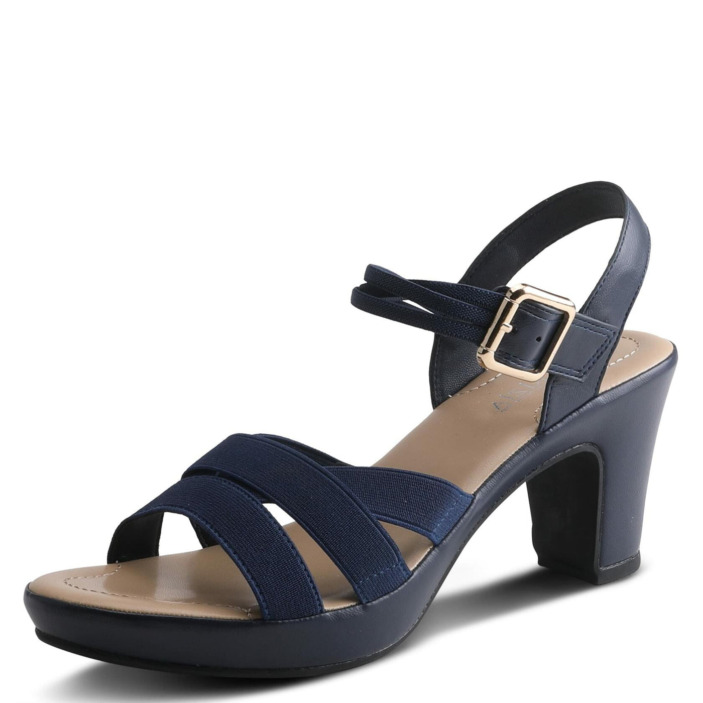 PATRIZIA Women's Neesa-Stretch Slingback Sandal Navy EU 36 / US 5.5-6