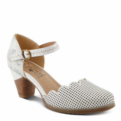 L'Artiste by Spring Step Women's Parchelle Shoes, White Multi, 7.5-8