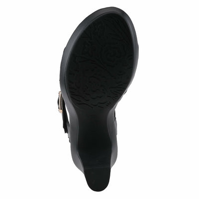 PATRIZIA Women's Neesa-Stretch Slingback Sandal Black EU 38 / US 7.5-8