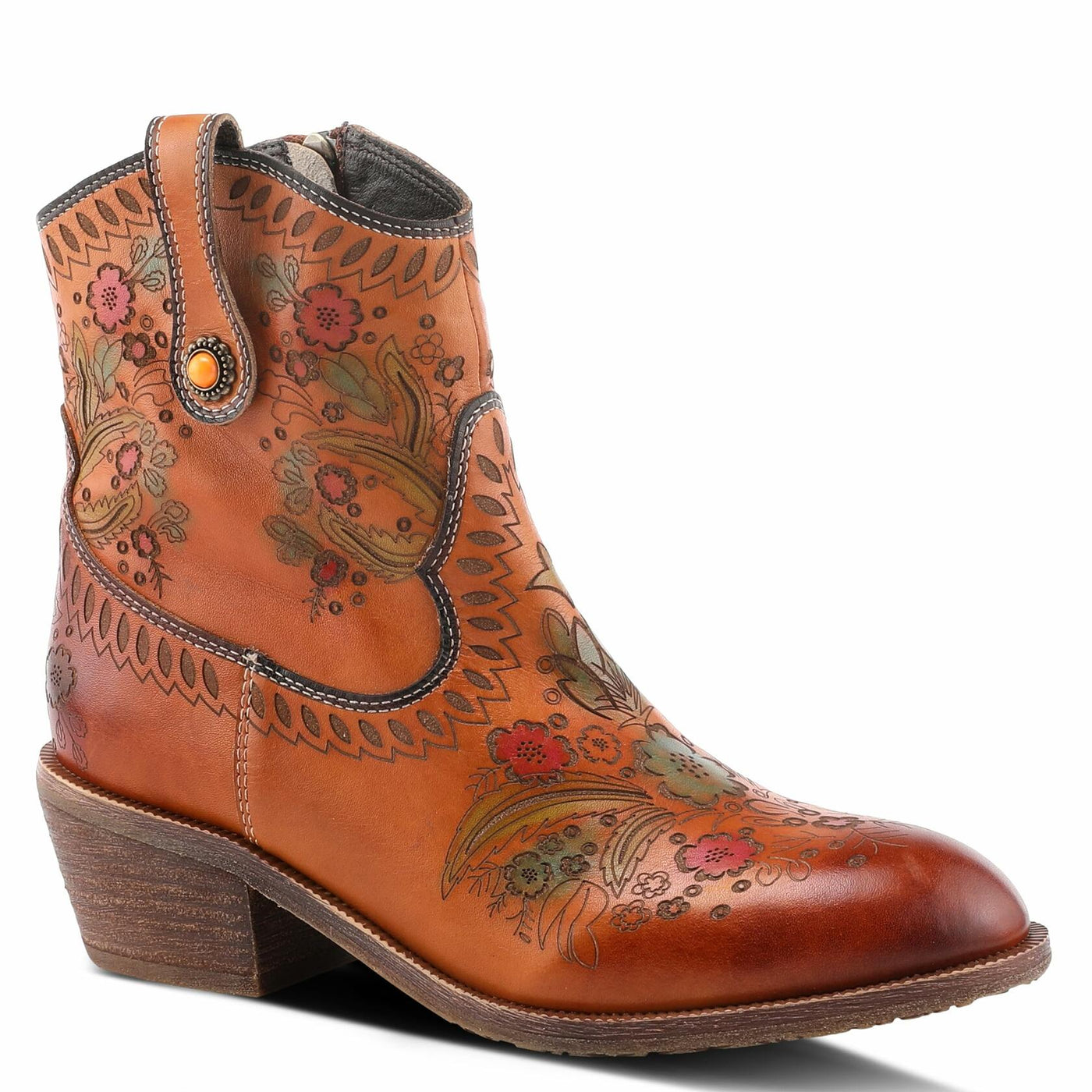 Spring Step L'Artiste Galop Boot for Womens - Ankle Boots with Inside Zipper Closure - Comfortable Western Ladies Boots for Outdoor - Camel EU 41 / US 9.5-10