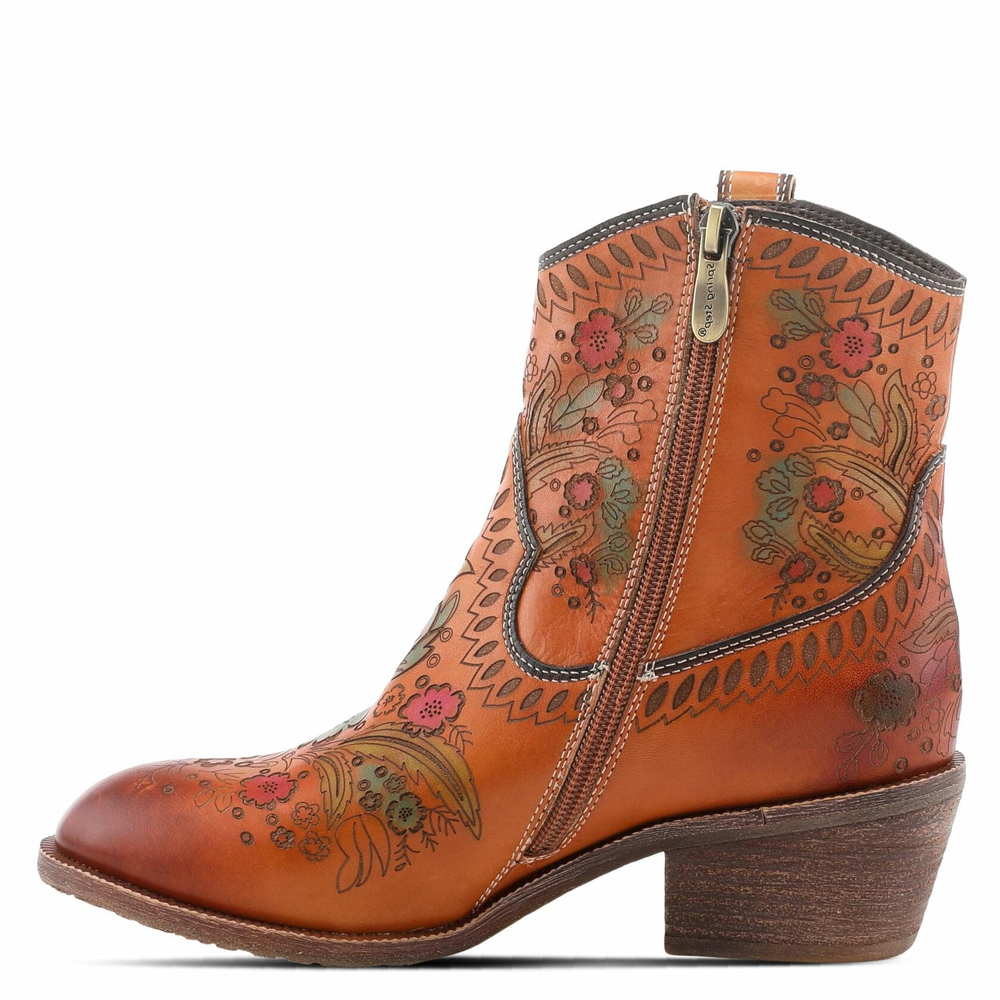 Spring Step L'Artiste Galop Boot for Womens - Ankle Boots with Inside Zipper Closure - Comfortable Western Ladies Boots for Outdoor - Camel EU 41 / US 9.5-10