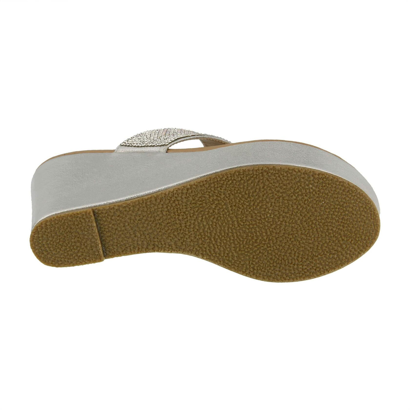 Patrizia Women's Heena Slide Sandal, Silver, 9.5-10