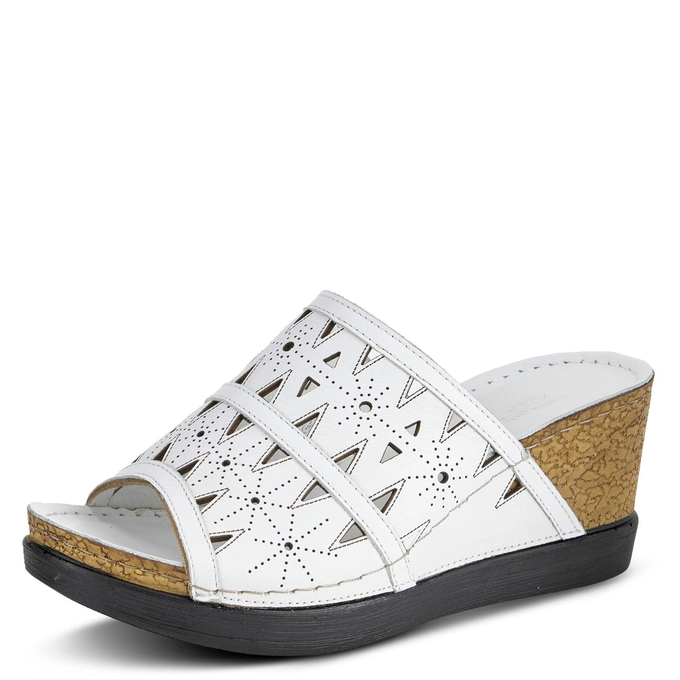 Spring Step Women's Fusawedge Wedge Sandal White EU 40 / US 9