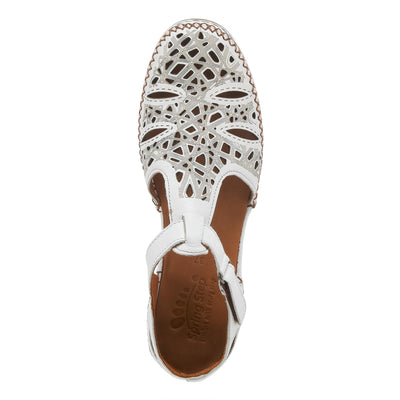 Spring Step Women's Irin T-Strap Shoe White EU 39 / US 8.5
