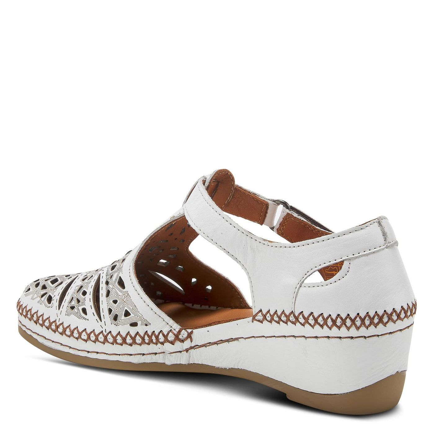 Spring Step Women's Irin T-Strap Shoe White EU 39 / US 8.5