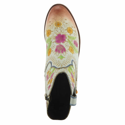 Spring Step L'Artiste Galop Boot for Womens - Ankle Boots with Inside Zipper Closure - Comfortable Western Ladies Boots for Outdoor - White EU 40 / US 9