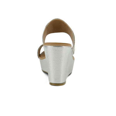 Patrizia Women's Heena Slide Sandal, Silver, 9.5-10