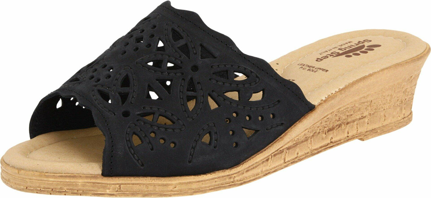 Women's Spring Step Slide Sandals BLACK 36 M EU, 5.5-6 M