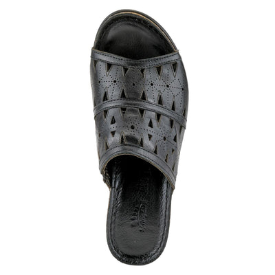 Spring Step Women's Fusawedge Wedge Sandal Black EU 42 / US 10.5-11