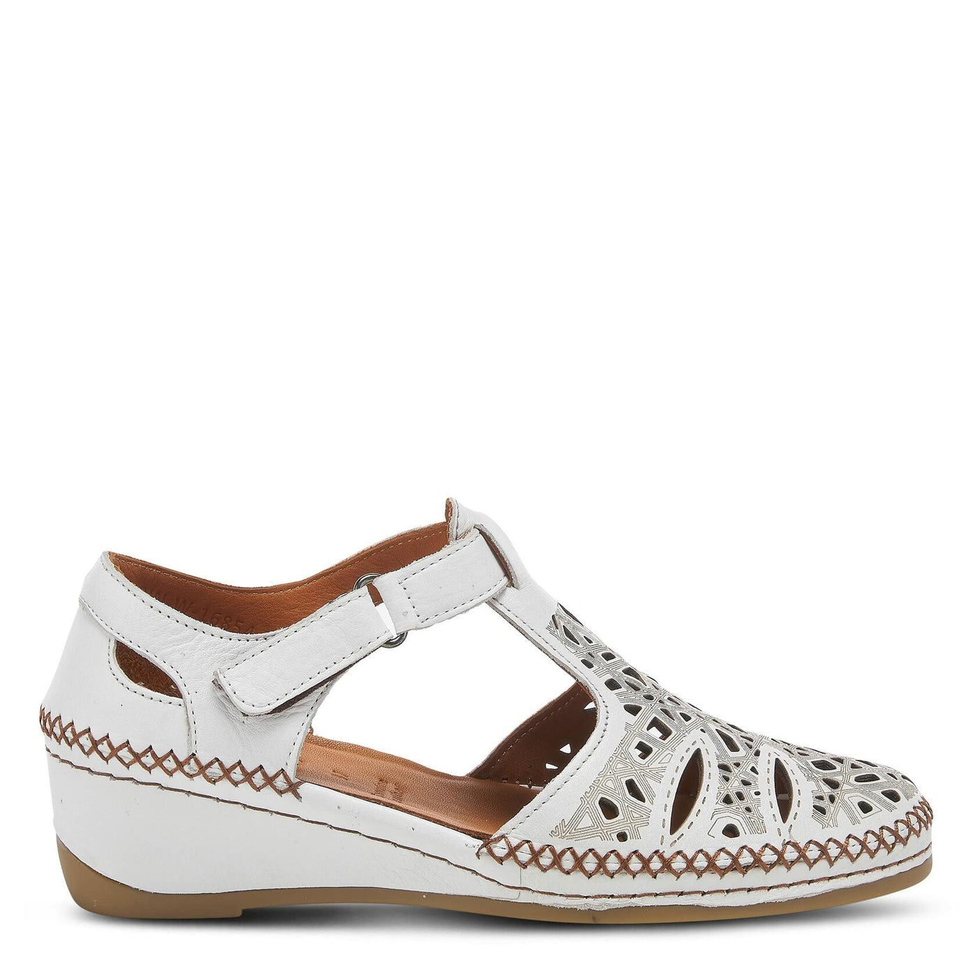 Spring Step Women's Irin T-Strap Shoe White EU 39 / US 8.5