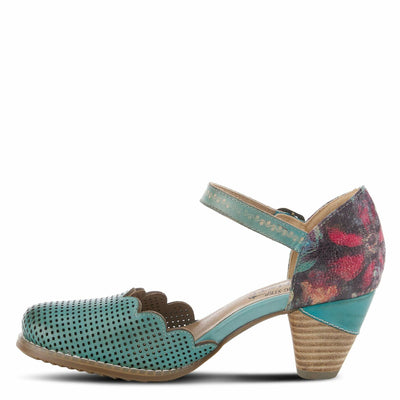 Spring Step L'Artiste Women's Parchelle Ankle Strap Shoe Sky Blue Multi EU 37 / US 6.5-7