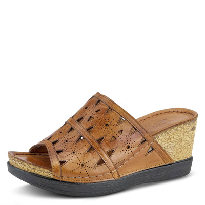 Spring Step Women's Fusawedge Wedge Sandal Camel EU 39 / US 8.5