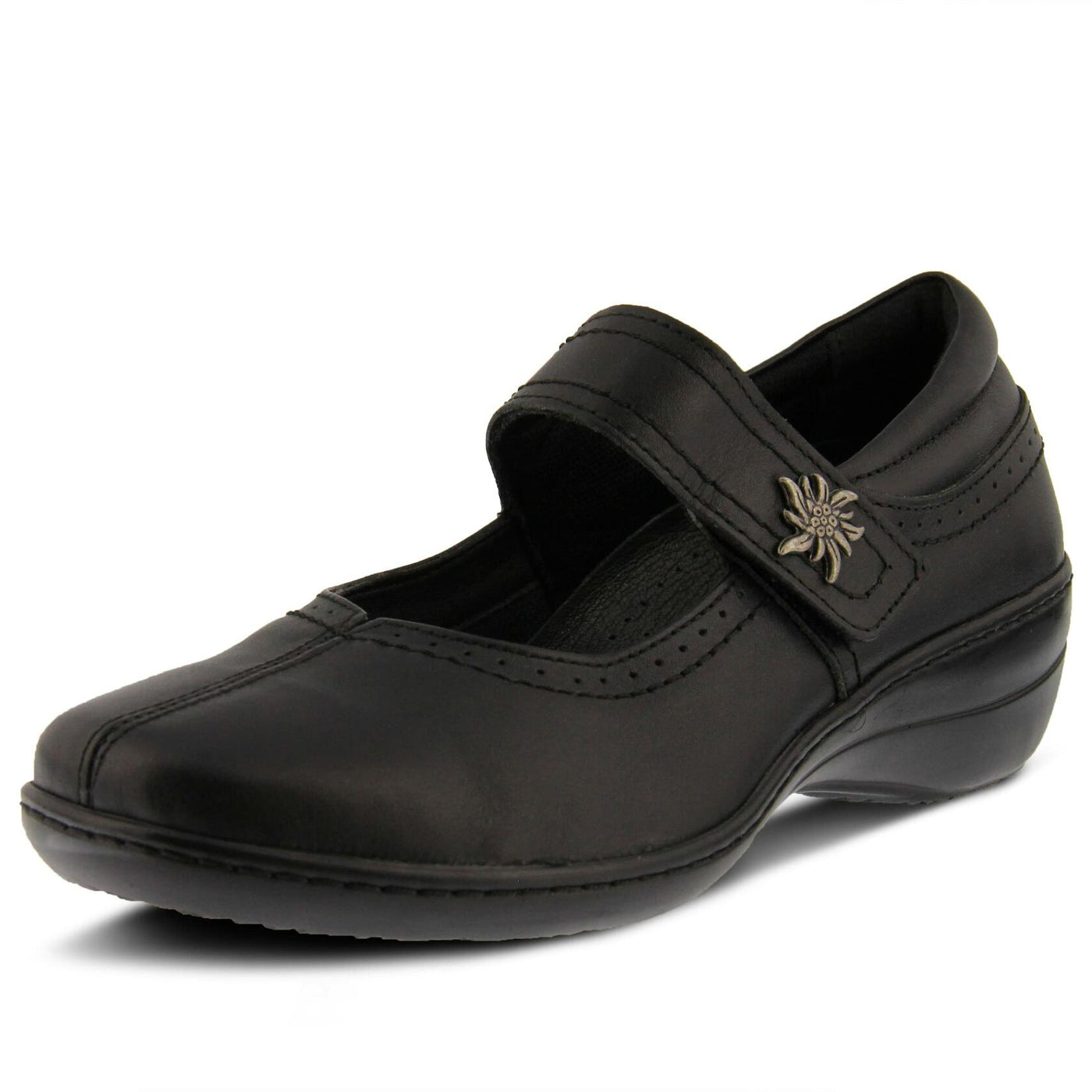 Spring Step Women's Amparo Mary Jane Flat, Black, 43 EU/11.5-12 M US
