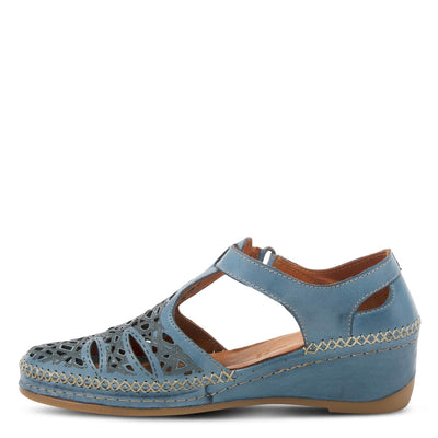 Spring Step Women's Irin T-Strap Shoe Blue EU 40 / US 9